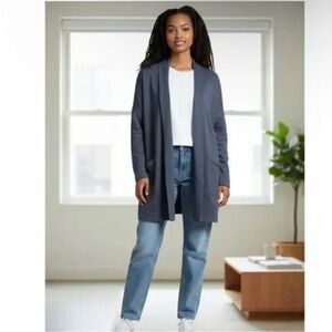 ARC'TERYX Laina Cardigan Heathered Navy/Blue Alpenex Fleece Sweater